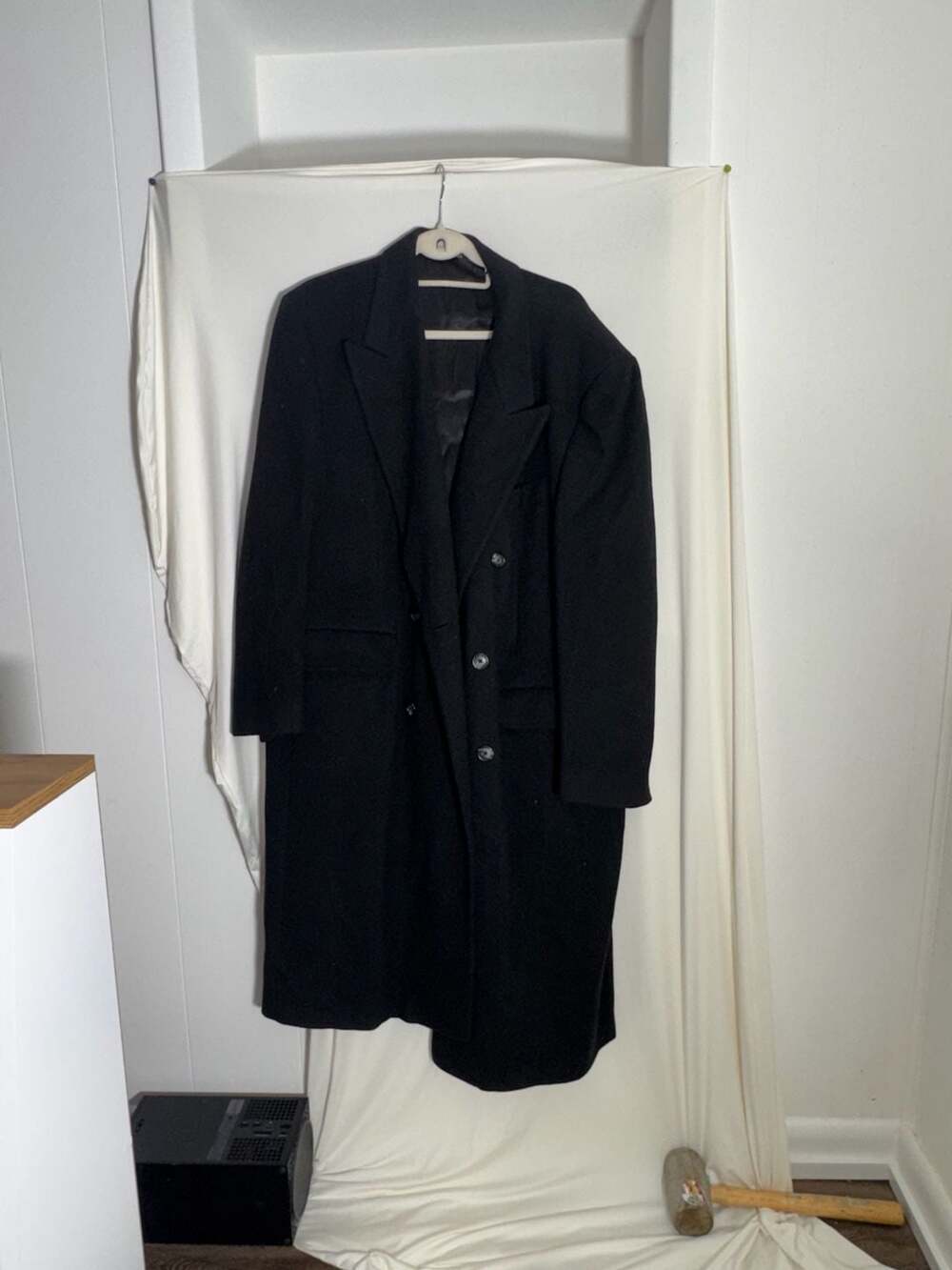 Christian Dior Monsieur Wool Overcoat Black - Picture 1 of 9